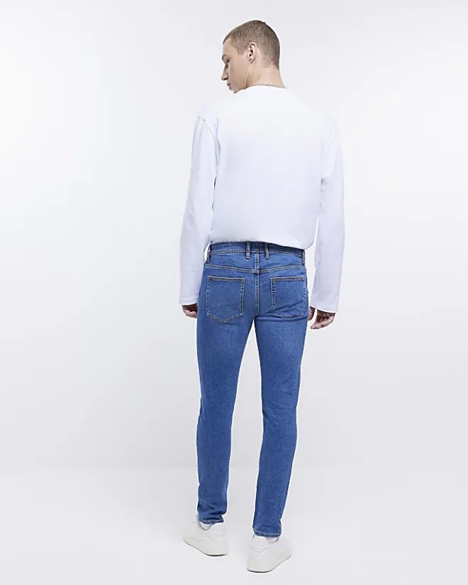 River Island skinny fit jeans Blue New