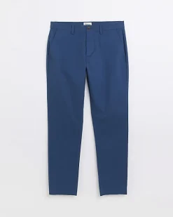 River Island slim fit casual chino trousers Blue Best