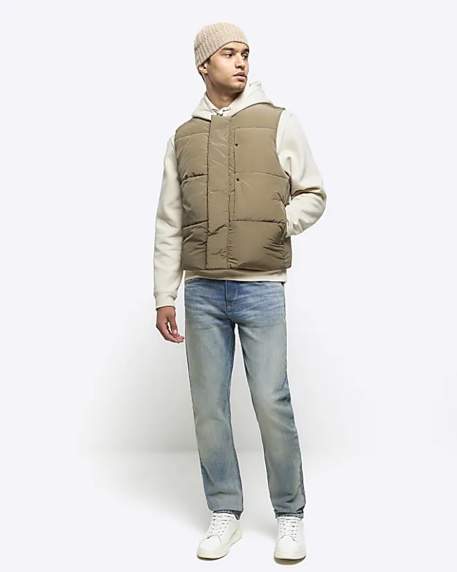 River Island slim fit faded jeans Blue Sale