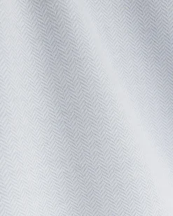 River Island slim fit herringbone zip polo shirt Blue Sale