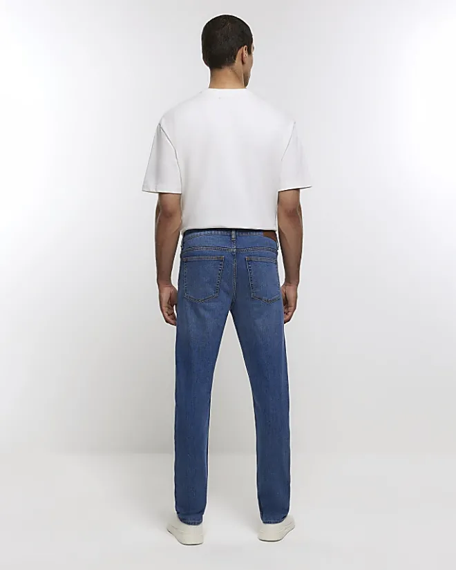 River Island slim fit jeans Blue Clearance