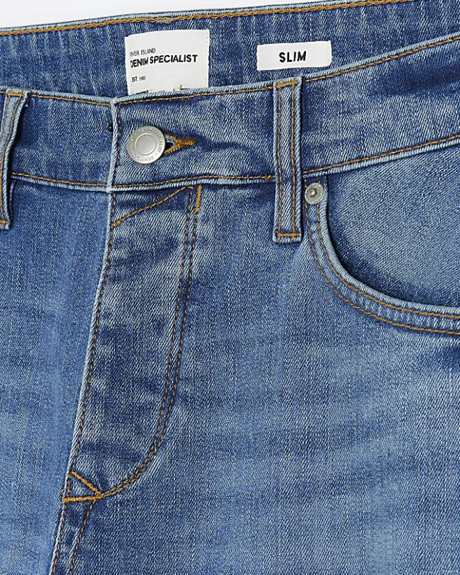River Island slim fit jeans Blue Clearance