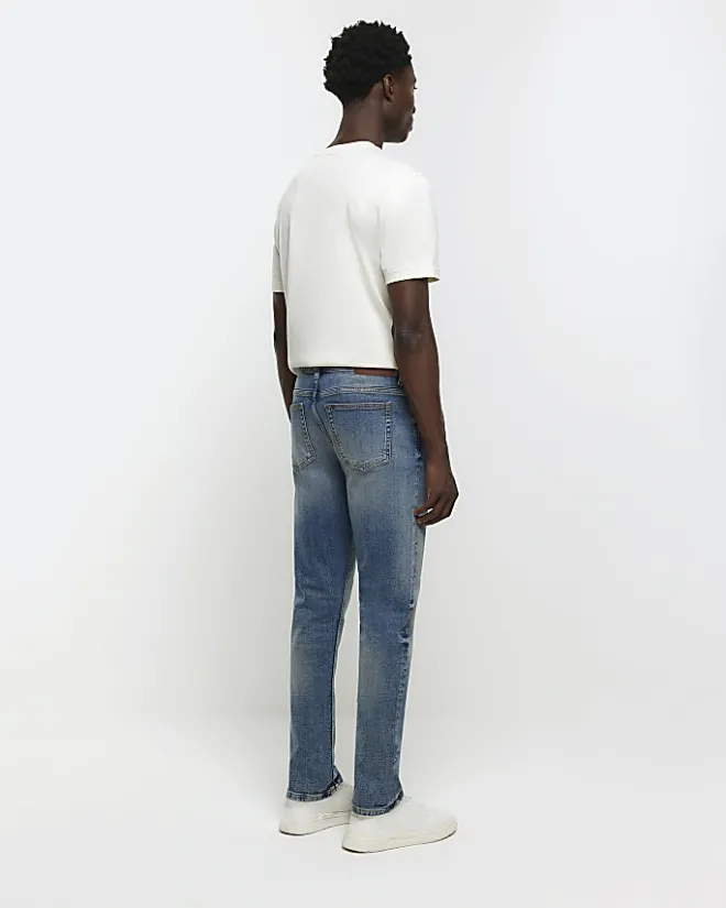 River Island slim fit jeans Blue Discount