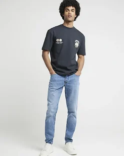 River Island slim fit jeans Blue Hot