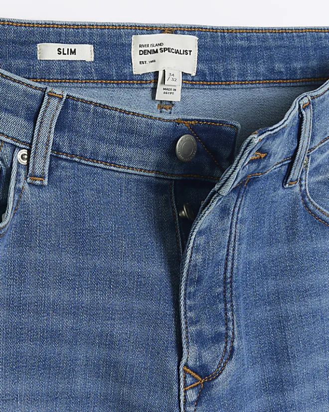 River Island slim fit jeans Blue Hot