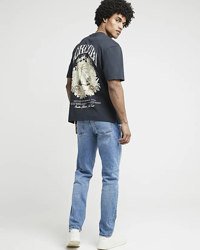 River Island slim fit jeans Blue Hot