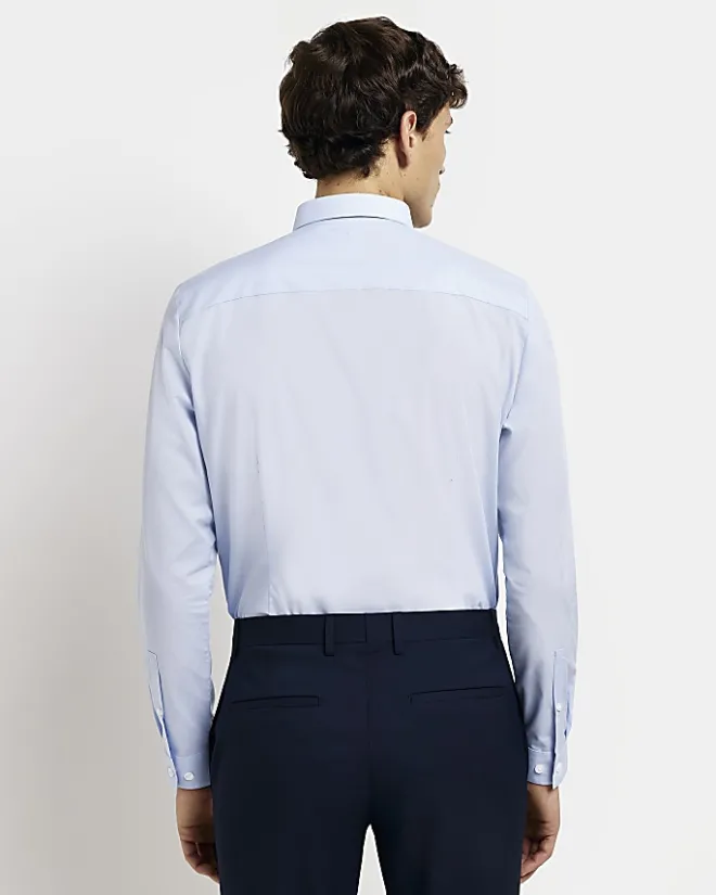 River Island slim fit smart shirt multipack Blue Discount
