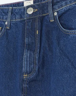 River Island split hem denim maxi skirt Blue Best