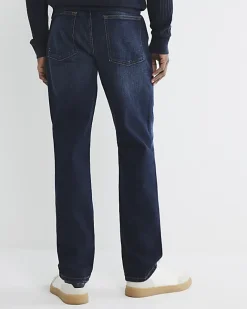 River Island straight fit jeans Blue Discount