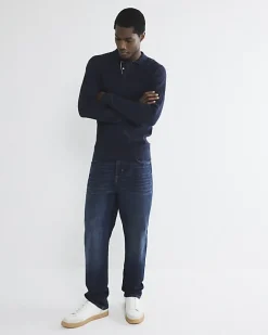 River Island straight fit jeans Blue Discount