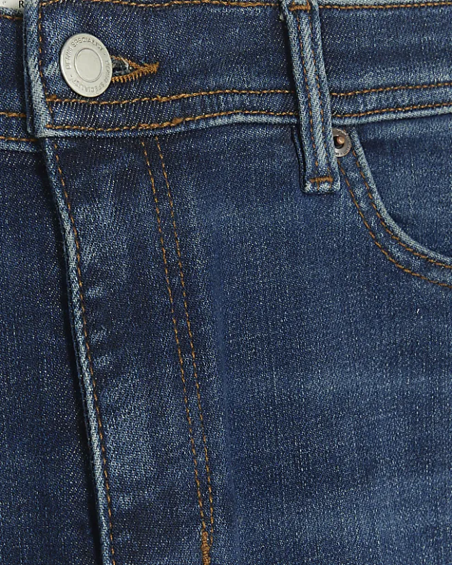 River Island super skinny fit spray on jeans Blue Outlet