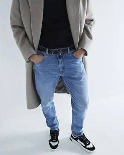 River Island tapered fit jeans Blue Best