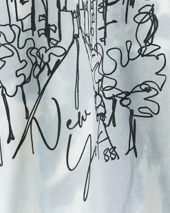 River Island tie dye graphic sweatshirt Blue Sale