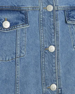 River Island trucker denim jacket Blue Discount