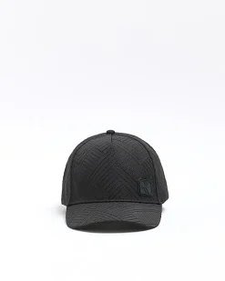 River Island Boys quilted cap Black Outlet
