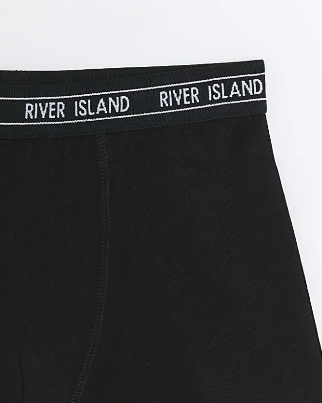 River Island Boys RI boxer shorts 5 pack Black New