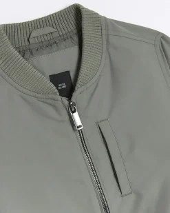 River Island Boys zip up smart bomber jacket Khaki Best