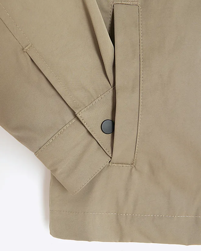 River Island Boys tech shacket Stone Sale