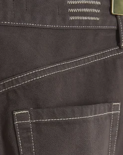 River Island high waisted relaxed straight fit jeans Brown Outlet