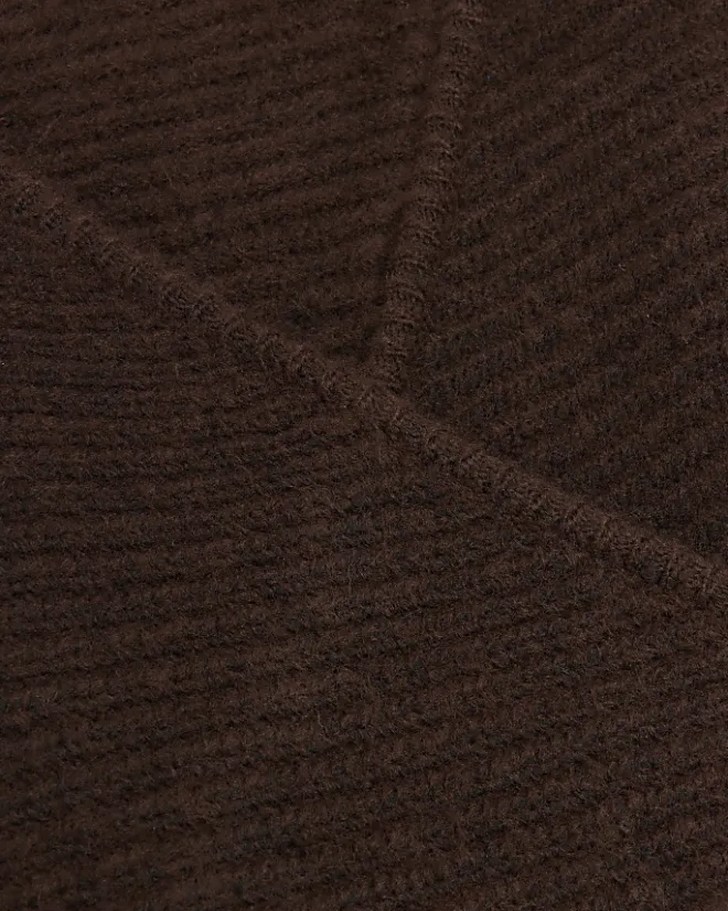 River Island long sleeve jumper midi dress Brown Online
