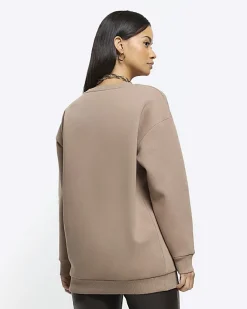 River Island Los Angeles graphic sweatshirt Brown New