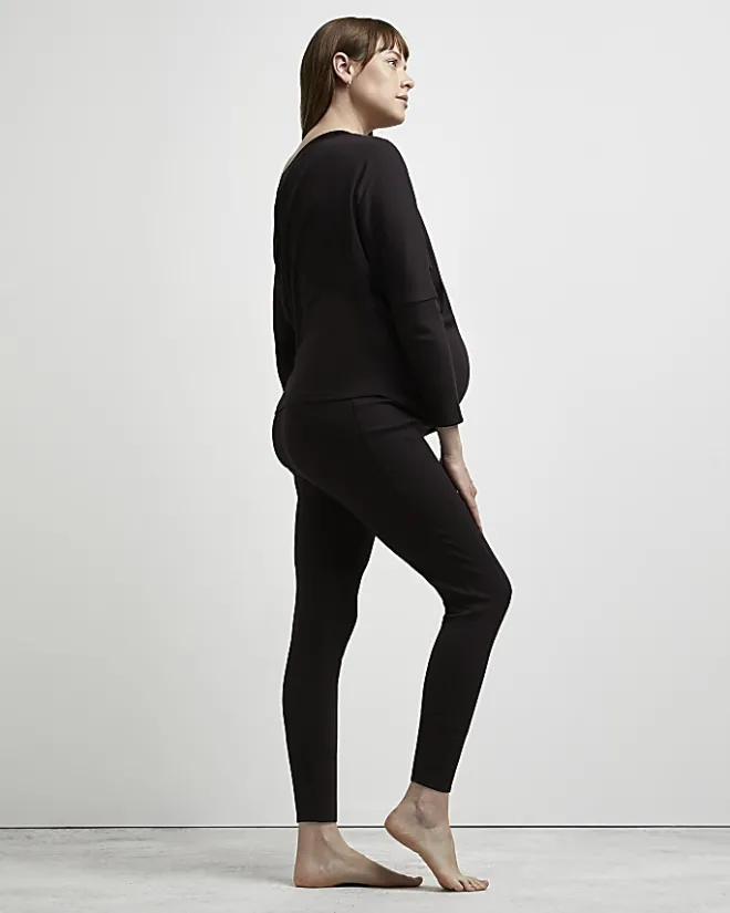 River Island maternity leggings Brown Outlet