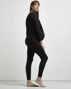 River Island maternity off the shoulder top Brown Online