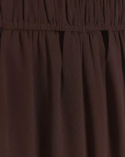River Island Plunge Cut Out Jumpsuit Brown New