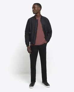 River Island RI studio slim fit t-shirt Brown Discount