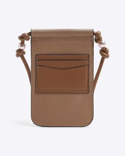 River Island canvas phone cross body bag Cream Best