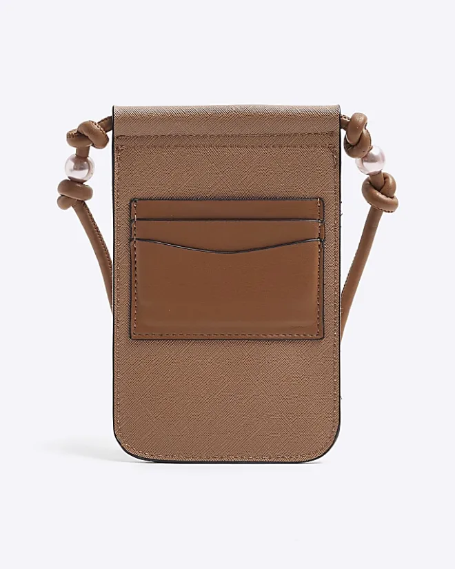River Island canvas phone cross body bag Cream Best