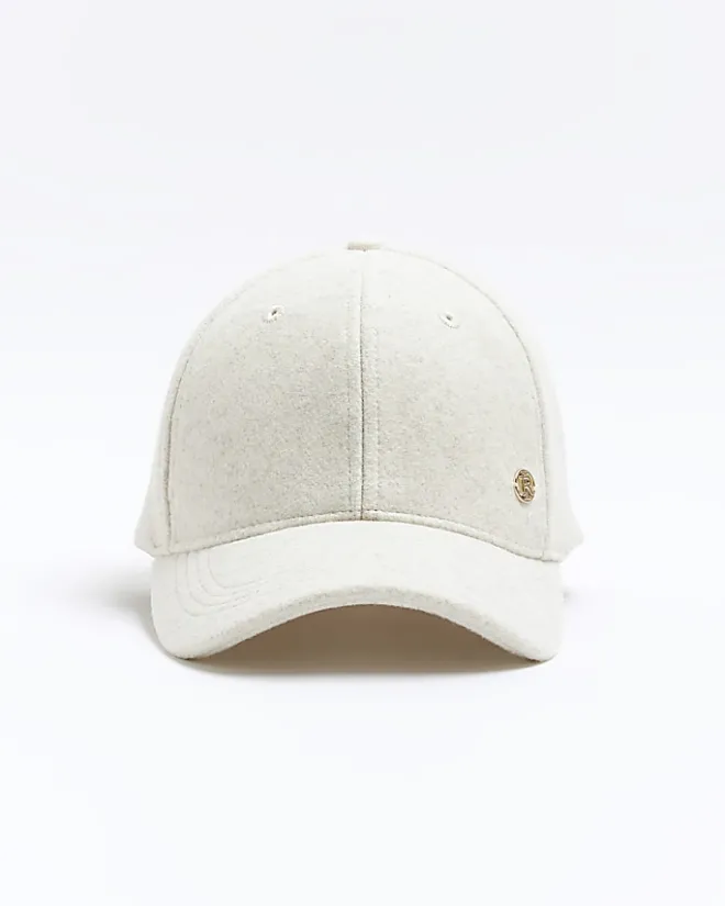 River Island cap Cream Clearance