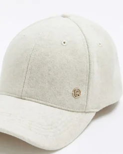 River Island cap Cream Clearance