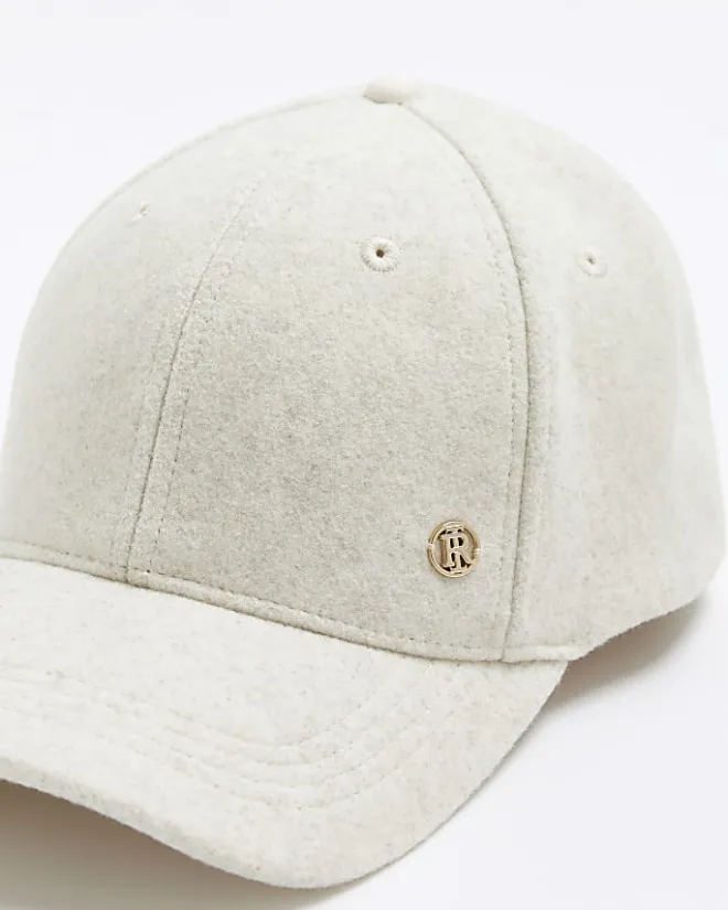River Island cap Cream Clearance