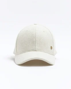 River Island cap Cream Clearance