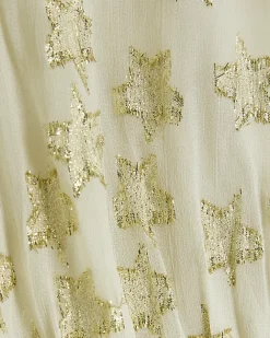 River Island glitter star maxi dress Cream Sale