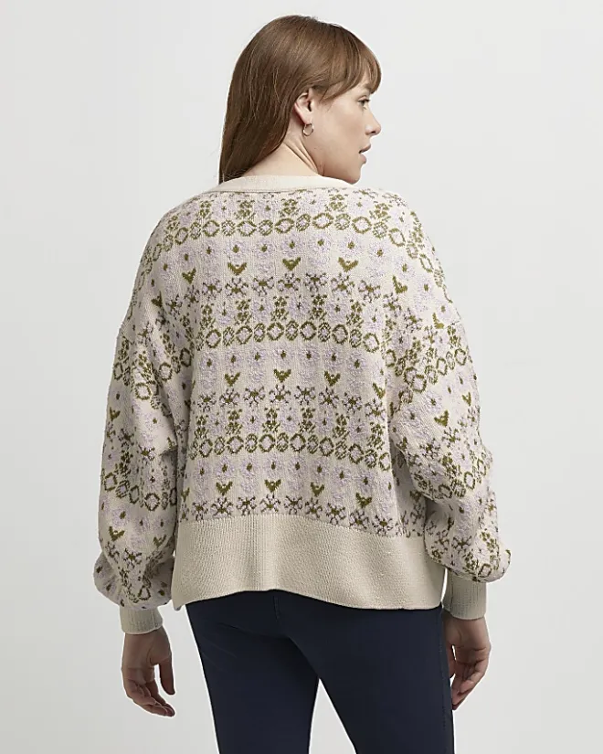 River Island maternity cami and cardigan set Cream Best