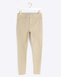 River Island mid rise bum sculpt jeggings Cream Best