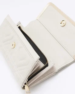 River Island quilted purse Cream Sale