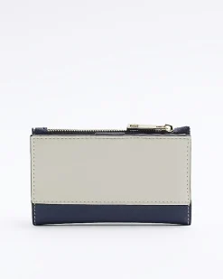 River Island RI monogram mini purse Cream New