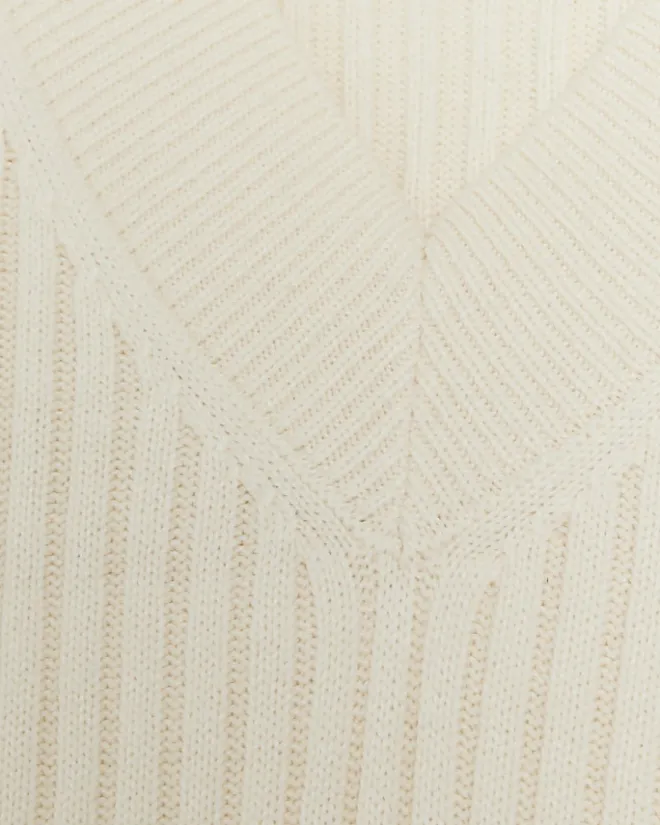 River Island rib jumper maxi dress Cream Best