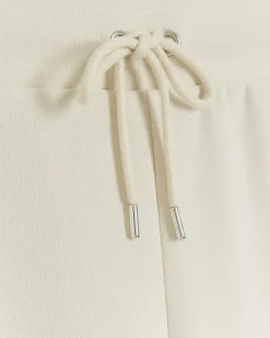 River Island side stripe wide leg joggers Cream Fashion