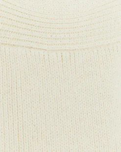 River Island square neck jumper mini dress Cream Online