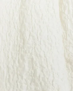 River Island textured long sleeve shirt Cream Discount