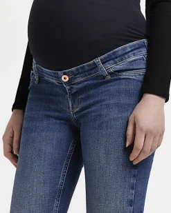 River Island Dark molly maternity skinny jeans Blue Fashion