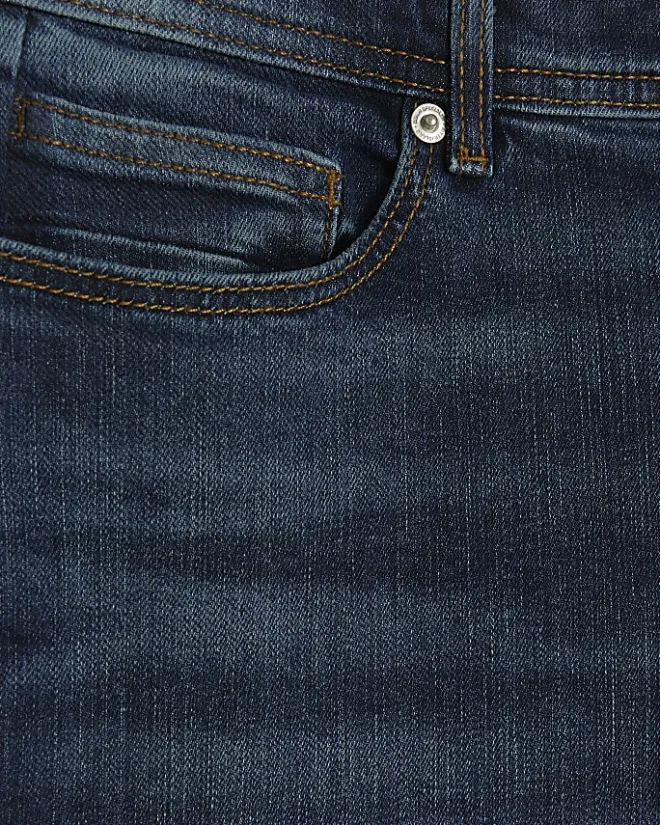 River Island Dark skinny fit jeans Blue Discount