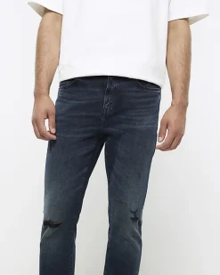 River Island Dark skinny fit jeans Blue Hot
