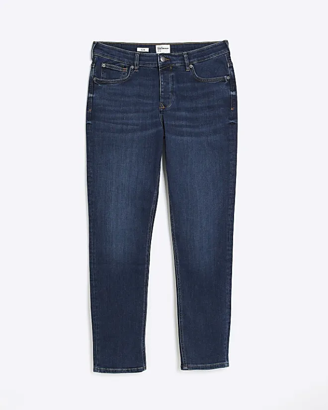 River Island Dark slim fit jeans Blue Hot