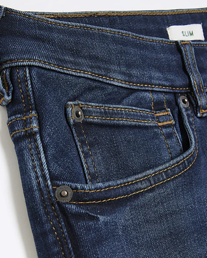 River Island Dark slim fit jeans Blue Hot