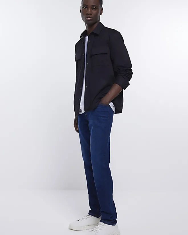 River Island Dark slim fit jeans Blue Best
